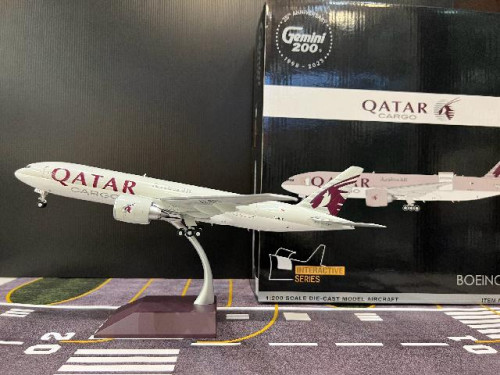 Gemini Jets 1:200 Qatar Cargo 777-200LRF A7-BFT G2954