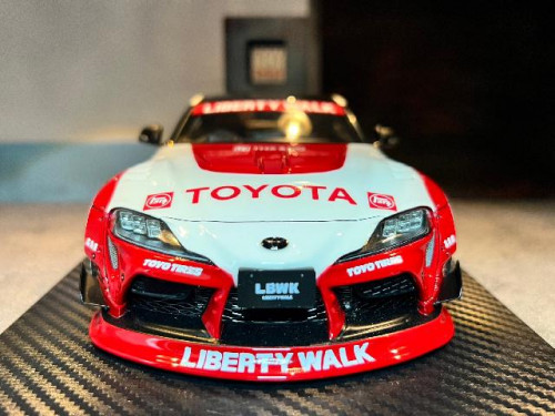 IG2651 1:18 LB-Works Toyota Supra (A90) White/Red [Width 10 Length 24 Height 7 cms] 6