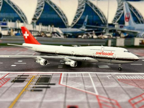 JC Wings 1:400 Swissair 747-300 HB-IGF XX40281 [Width 16 Length 17.5 Height 4.5 cm] 2
