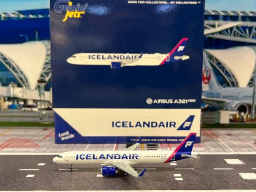 Gemini Jets 1:400 Icelandair A321neo TF-IAA GJ2337 [Width 9 Length 11 Height 3 cms]