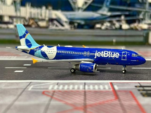 Gemini Jets 1:400 JetBlue A320-200 N547JB Forever Blue GJ2289 [Width 9 Length 9 Height 3 cms] 2