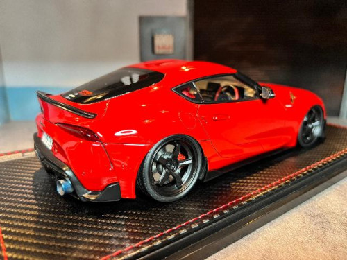 IG2208 1:18 Supra rz (A90) Red with Orido Street Red With Max Orido [Width 10 Length 25 Height 7 cms 3