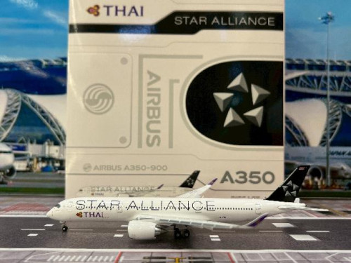 JCWings 1:400 Thai A350-900XWB Star Alliance HS-THQ Flap Down XX40201A
