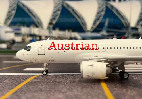 JFox 1:200 Austrian A320-271N OE-LZQ JFA320065 [Width 17 Length 18.5 Height 6 Cm] 5