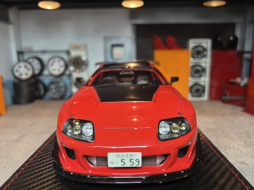 Ignition [IG1350] 1:18 Supra JZA80 RZ Orido With Figure [Width 10 Length 27 Height 7 cms] 6