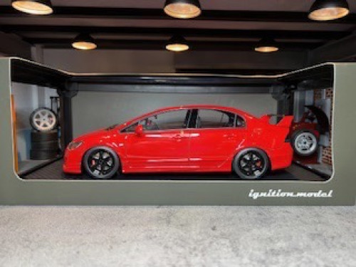 Ignition [IG2828] 1:18 Honda Civic (FD2) Type R Red carbon bonnet [Width 10 Length 27 Height 7 cms] 9