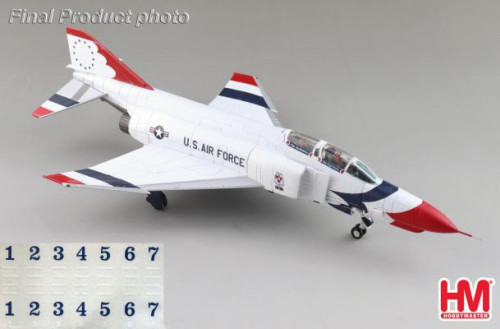 Hobby Master 1:72 F-4E Thunderbirds USAF,1973/74 season HA19084 [Width 16.5 Length 24.5 Height 7 cm] 1