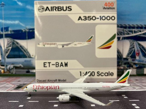  Aviation 1:400 Ethiopian A350-1041 ET-BAW AV4274 [Width 16 Length 18 Height 4 cm]