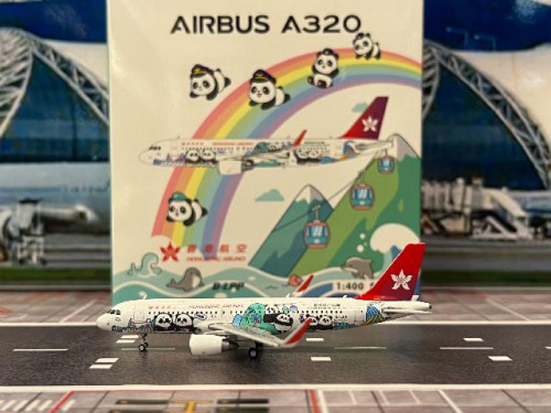 Phoenix 1:400 Hong Kong A320 B-LPP 'Ocean Park HK'P4689 [Width 9 Length 9 Height 3 cm]