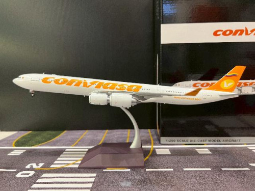 Gemini Jets 1:200 Conviasa A340-600 YV3545 G21355 [Width 31.5 Length 36.5 Height 8 cm]