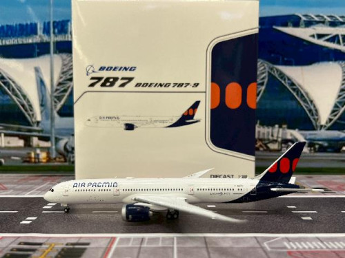 JCWings 1:400 Air Premia 787-9 HL8701 SA4085 [Width 15 Length 15.5 Height 4.5 cm]