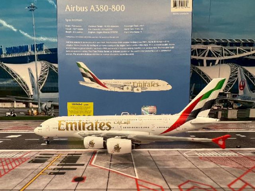 Gemini Jets 1:400 Emirates A380 A6-EOH NC GJ2378 [Width 20 Length 18 Height 5 cm]