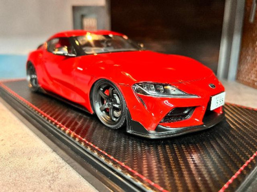 IG2208 1:18 Supra rz (A90) Red with Orido Street Red With Max Orido [Width 10 Length 25 Height 7 cms 1