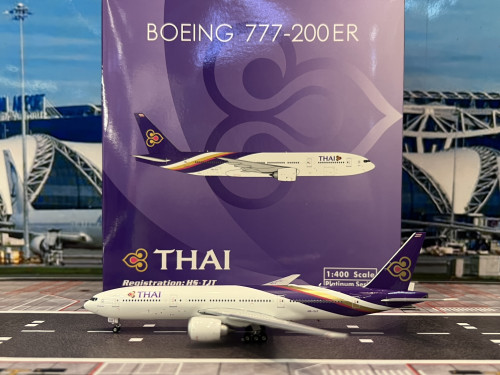 Phoenix 1:400 Thai Airways B777-200ER HS-TJT PH1803 [Width 16 Length 16.5 Height 5 cm]
