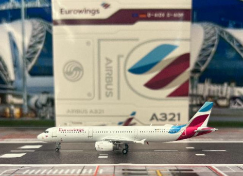 JC Wings 1:400 Eurowings A321 D-AIDP XX40145 [Width 9 Length 11 Height 2.5 cm]