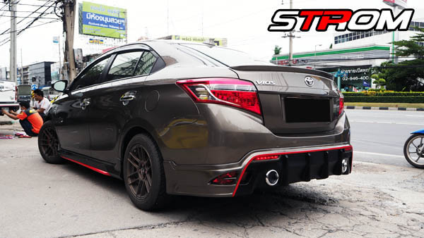 ชุดแต่งสเกิร์ตรอบคัน Toyota Vios STROM 2013 2014 2015 2016 6