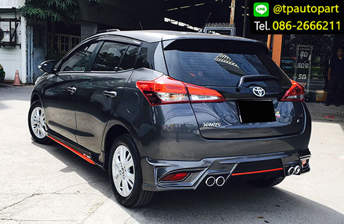 ชุดแต่งสปอยเลอร์ Toyota Yaris hatchback STROM ยาริส 5ประตู 2017 2018 4