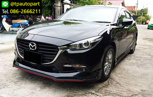 ชุดแต่ง Mazda3 MC Skyactiv 4 ประตู Sedan STROM สำหรับมาสด้า3 2017 2018 1