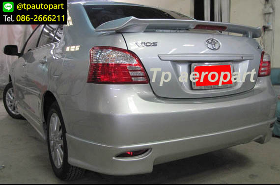 ชุดแต่งวีออส Toyota Vios TRDD V1 2007 2008 2009 2010 2011 2012 สเกิร์ตรอบคัน 2