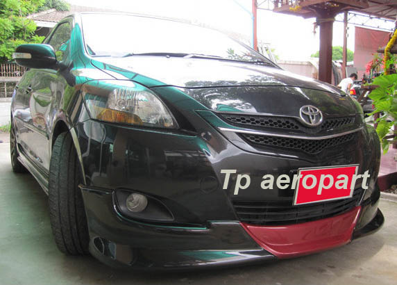 ชุดแต่งวีออส Toyota Vios TRDD V2  2007 2008 2009 2010 2011 2012 สเกิร์ตรอบคัน 5