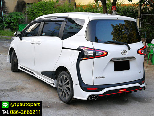 ชุดแต่งเซียนต้า Toyota SIENTA 2017 2018 Mz สเกิร์ตรอบคัน 4