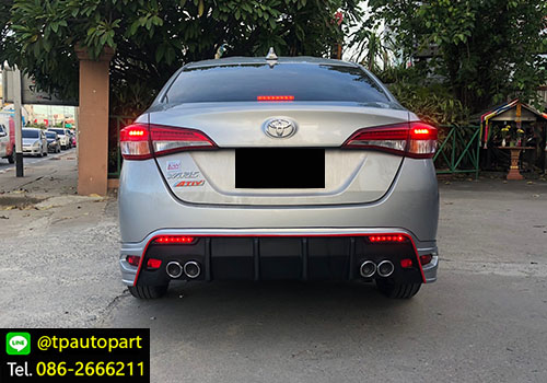 ชุดแต่งยาริสเอทีฟ Toyota Yaris Ativ 2017 2018 STROM สเกิร์ตรอบคัน 8
