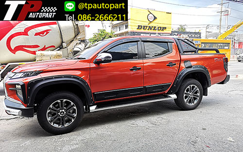 ชุดแต่งคิ้วประตู Mitsubishi Triton 4 ประตู Absolute 2018 2019 4