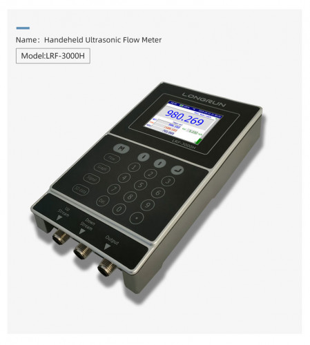 เครื่องวัดอัตราการไหลแบบพกพา ชนิดอัลตร้าโซนิค Handheld Ultrasonic Flow Meter LRF-3000H