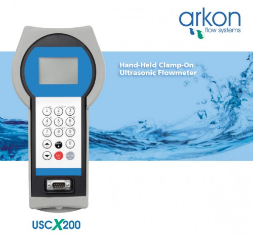เครื่องวัดอัตราการไหลแบบพกพาชนิดอุลตร้าโซนิค Portable Ultrasonic Flow Meter USCX200