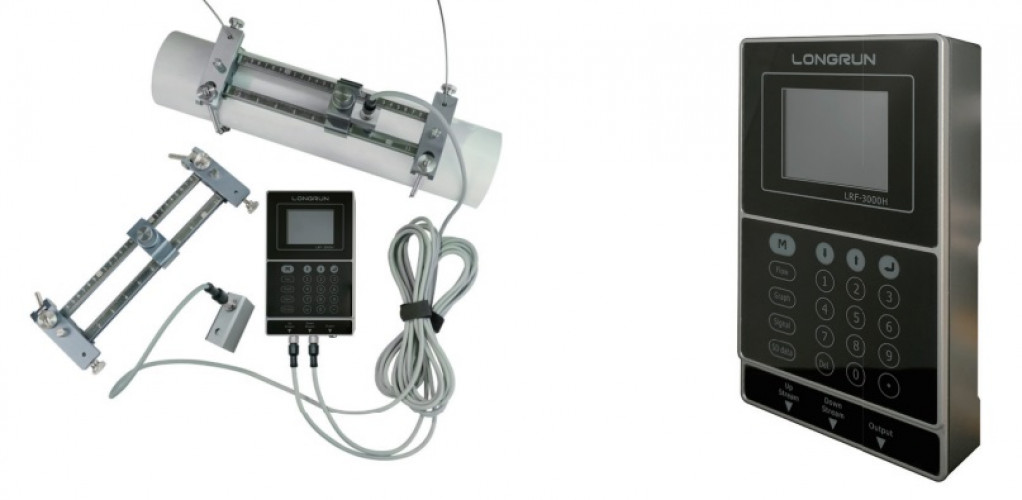 เครื่องวัดอัตราการไหลแบบพกพา ชนิดอัลตร้าโซนิค Handheld Ultrasonic Flow Meter LRF-3000H 2