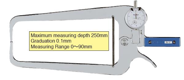 External Dial Caliper Gauge 0-90/250mm