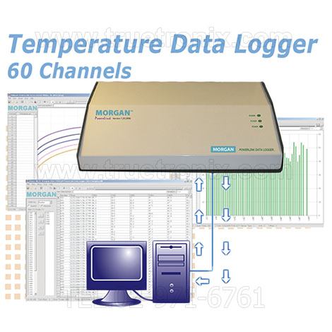 เครื่องบันทึกอุณหภูมิ 60 ช่อง Temperature Data Logger 60 Channels