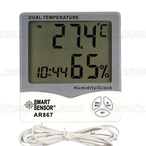 เครื่องวัดอุณหภูมิและความชื้นแบบวัดภายในภายนอก Thermo-Humidity AR867
