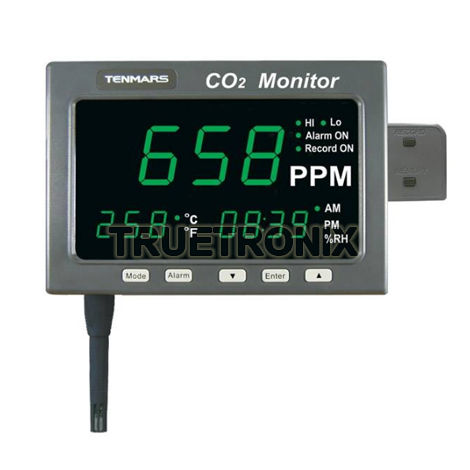 มิเตอร์บันทึกอุณหภูมิและความชื้น Tenmars TM-187D CO2 Thermo-Hygro Meter