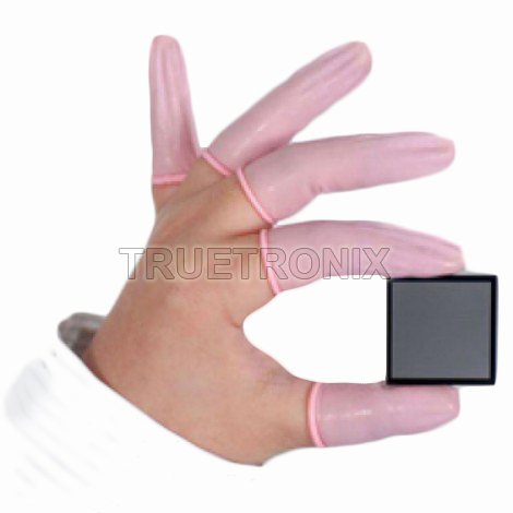ถุงนิ้วยางสีชมพู Anti-Static Finger Cots