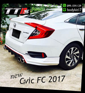 ชุดแต่งCivic FC 2018 2017 2016 ทรง TTS สเกิร์ตรอบคันฮอนด้า ซีวิค fc แต่งสวย 3