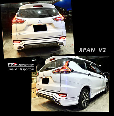 ชุดแต่ง Xpander 2018 ทรง XPAN V2 สเกิร์ตรอบคัน เอกซ์แพนเดอร์ แต่งสวย ใหม่ล่าสุด 5