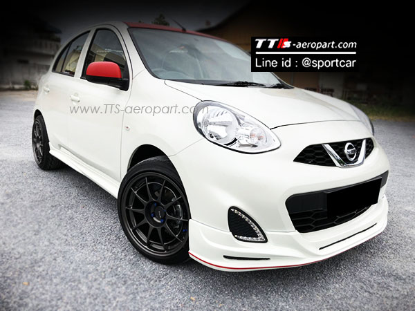 ชุดแต่ง Nissan March 2018 2017 2013 Euro Sport, March Mini คิ้วล้อ สเกิร์ตรอบคัน นิสสันมาร์ช แต่งสวย 3