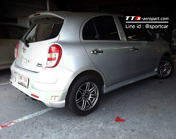 ชุดแต่ง Nissan March 2010 2011 2012 ทรง Exteam สเกิร์ตนิสสัน มาร์ช แต่งสวย 1