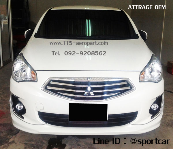 ชุดแต่ง Attrage 2015 2016 ทรงศูนย์ OEM สเกิร์ตรอบคัน แอทราจ แต่งสวย ราคาเบาๆ 2