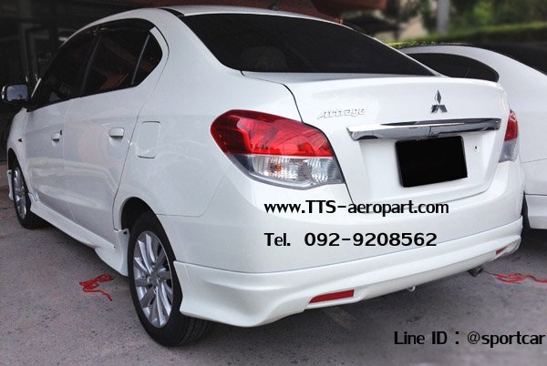 ชุดแต่ง Attrage 2015 2016 ทรงศูนย์ OEM สเกิร์ตรอบคัน แอทราจ แต่งสวย ราคาเบาๆ 5