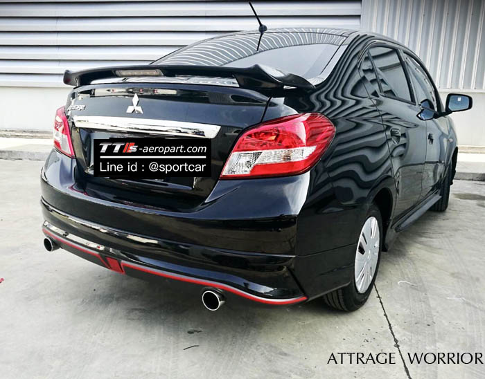 ชุดแต่ง Attrage 2017, แอททราจ 2018 ทรงWorrior สเกิร์ตรอบคัน แอททราจใหม่ แต่งสวย ราคาเบาๆ 4
