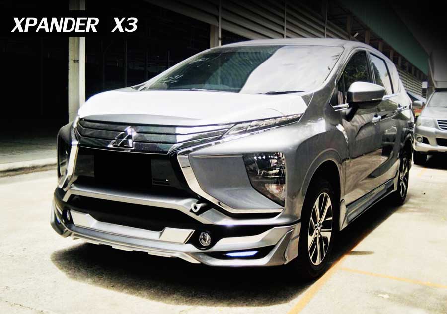 ชุดแต่ง Xpander ทรง X3 Mitsubishi xpander สเกิร์ตรอบคัน เอกซ์แพนเดอร์ แต่งสวย ใหม่ล่าสุด 5