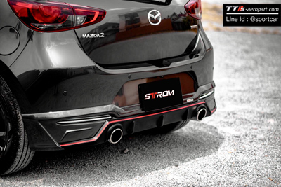ชุดแต่ง Mazda2 2019 2020 5ประตู hatchback ทรง STROM ,สเกิร์ตมาสด้า2 5ประตู สปอร์ตใหม่ ราคาไม่แรง 1