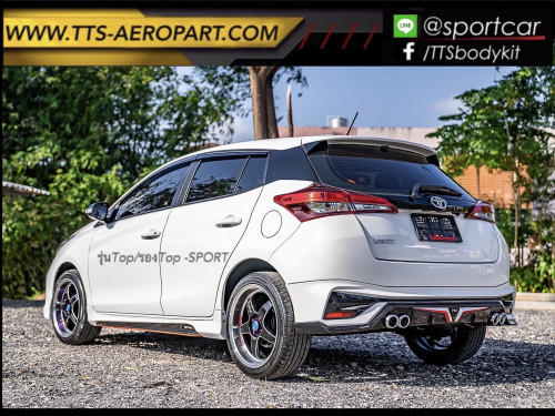 ชุดแต่งYaris Ativ 2020 2021 5ประตู TTS เฉพาะรุ่นTop Sport สเกิร์ตรอบคัน ยาริสเอทีฟ 2020 แต่งสวย 1