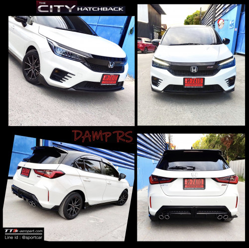 ชุดแต่ง City hatchback ทรงลิ้น Damp RS 5ประตู City 2020 Turbo สเกิร์ตรอบคัน ฮอนด้า ซิตี้ แต่งสวย 4