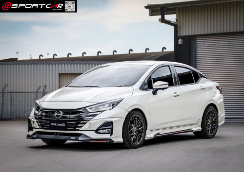 ชุดแต่งรอบคันพร้อมสปอยเลอร์แนบ Nissan Almera 2023 2024 2025 Drive 68 - Almera แต่งสวย, อัลเมร่า แต่ง