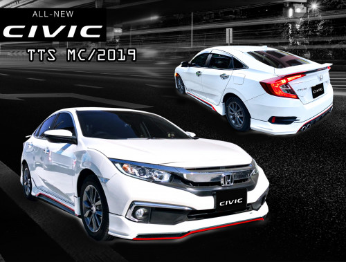 ชุดแต่ง Honda Civic FC 2019 2020 ทรง TTS MC สเกิร์ตรอบคัน สปอยเลอร์ ฮอนด้า ซีวิต Civic 2019 ใหม่ล่าส 4