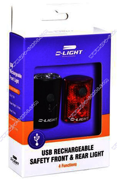 ไฟหน้า/หลัง D-LIGHT CG-211WR USB