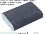 Abrasive coated sponges-Double sided blocks rounded end model YRK-201